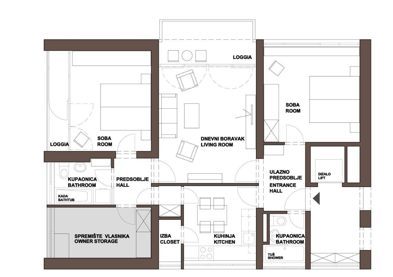 זאגרב Apartment Majatalo מראה חיצוני תמונה